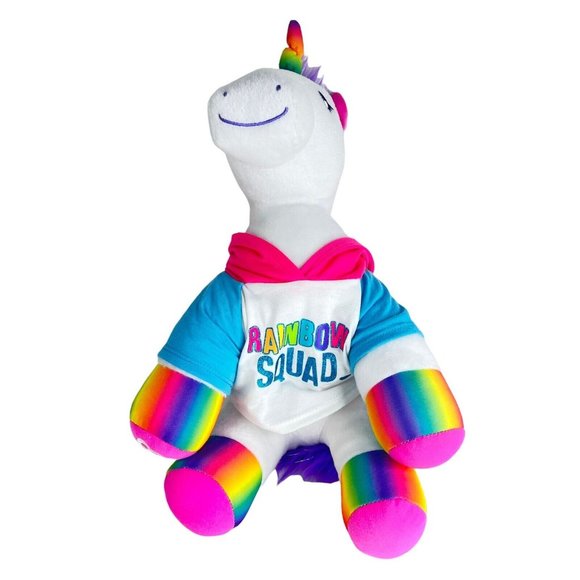Build A Bear Color Craze Unicorn Plush Rainbow Hoodie Purple Sparkle Stuffed Toy - Picture 11 of 12